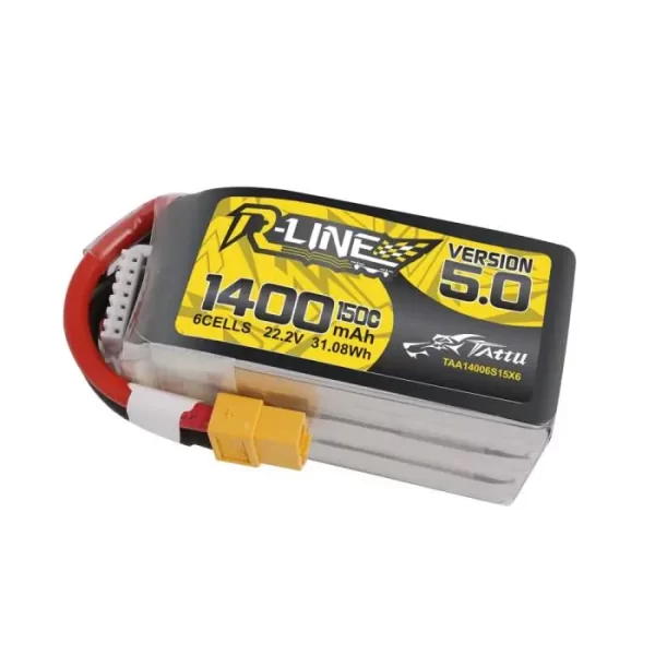 TATTU 1400mAh version 5.0 22.2V NV 6S 150C XT60